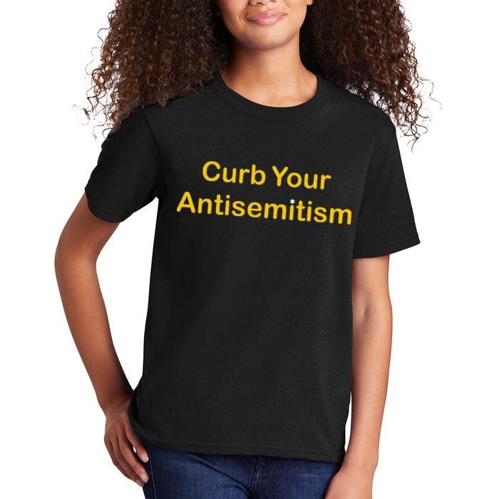 Curb Your Antisemitism Stand Against Hate And Discrimination Kids T-Shirt