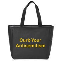 Curb Your Antisemitism Stand Against Hate And Discrimination Zip Tote Bag