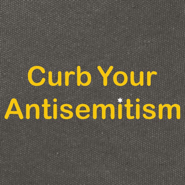 Curb Your Antisemitism Stand Against Hate And Discrimination Cotton Canvas Backpack