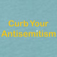 Curb Your Antisemitism Stand Against Hate And Discrimination Sueded Cloud Jersey T-Shirt