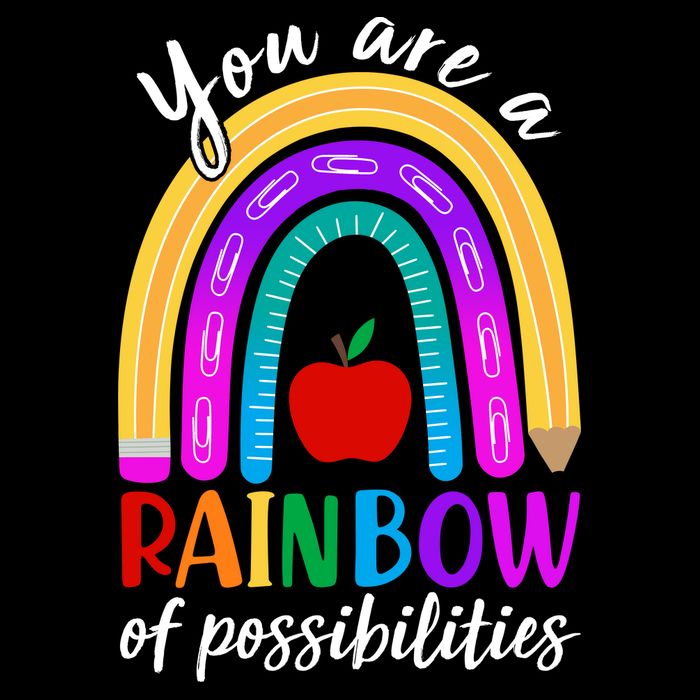 Cute You Are A Rainbow Of Possiblities Back To School Rainbow Backpack