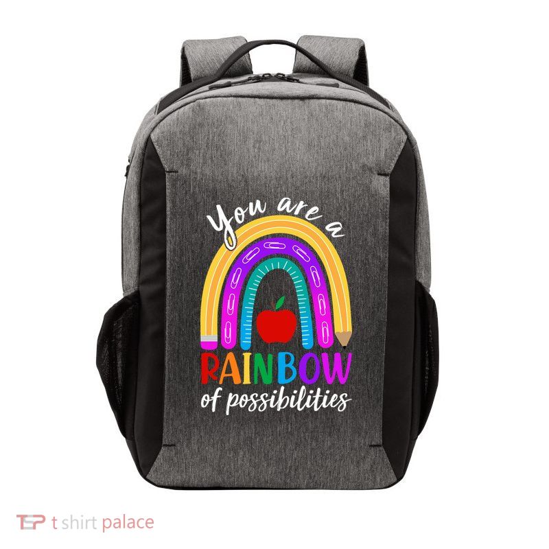 Cute You Are A Rainbow Of Possiblities Back To School Rainbow Vector Backpack