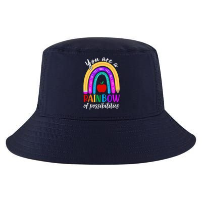 Cute You Are A Rainbow Of Possiblities Back To School Rainbow Cool Comfort Performance Bucket Hat