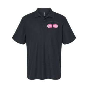 Check Your Boobs Mine Tried To Kill Me Breast Cancer Pumpkin Softstyle Adult Sport Polo