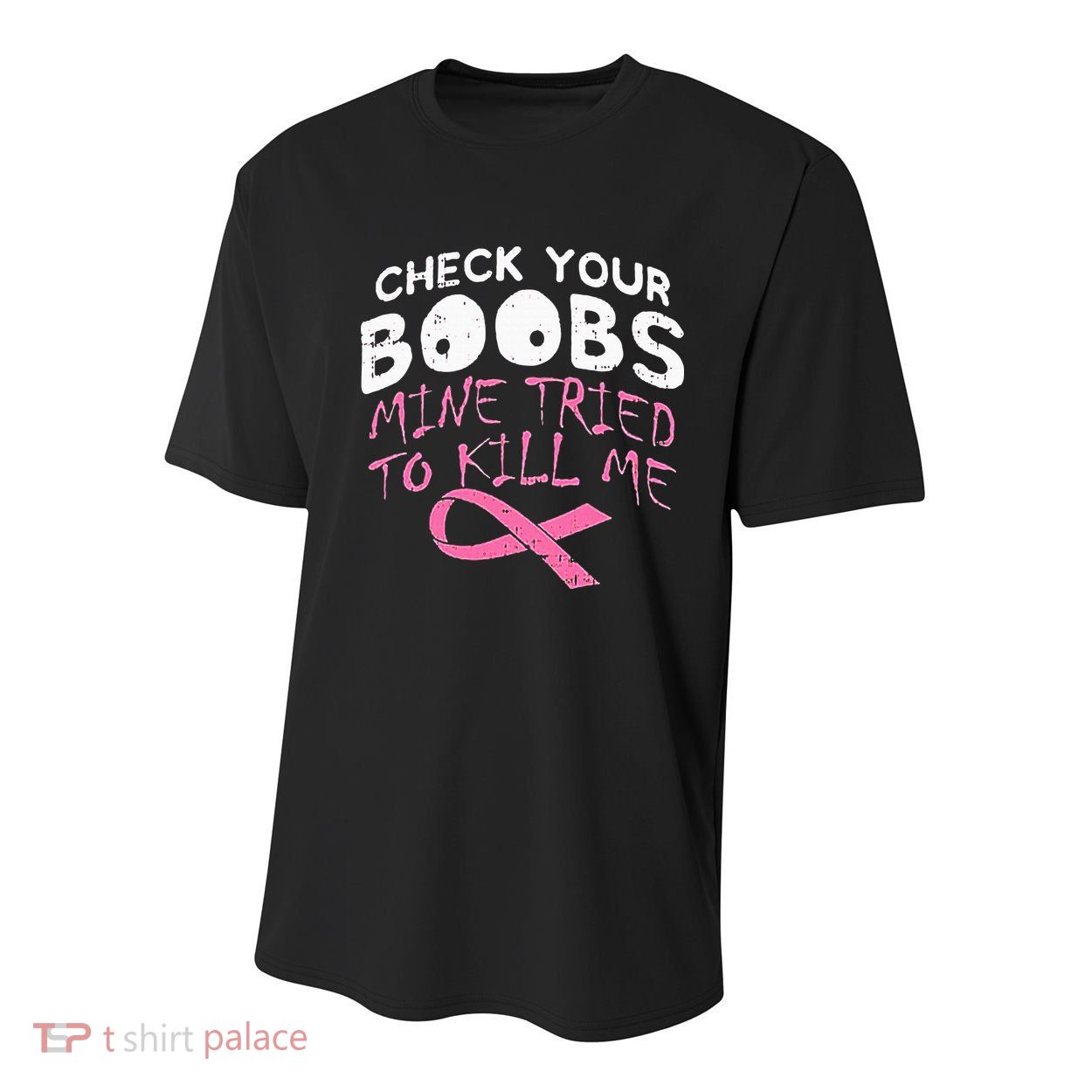 Check Your Boobs Mine Tried To Kill Me Youth Performance Sprint T-Shirt