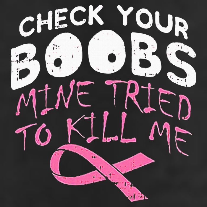 Check Your Boobs Mine Tried To Kill Me 25L Jumbo Tote