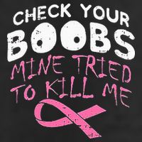 Check Your Boobs Mine Tried To Kill Me Golf Towel