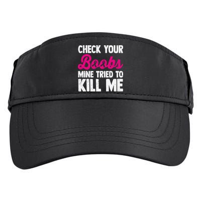 Check Your Boobs Mine Tried To Kill Me Adult Drive Performance Visor