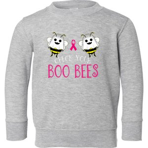 Check Your Boo Bees Funny Breast Cancer Halloween Toddler Sweatshirt