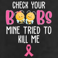 Check Your Boobs Mine Tried To Kill Me Breast Cancer 11oz C Handle Ceramic Mug