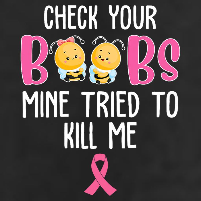 Check Your Boobs Mine Tried To Kill Me Breast Cancer 11oz C Handle Ceramic Mug