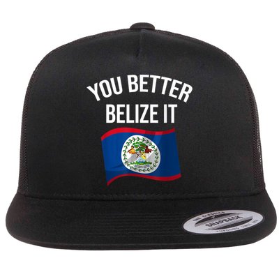 Cute You Better Belize It Flatbill Hat