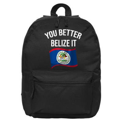 Cute You Better Belize It 16 in Basic Backpack