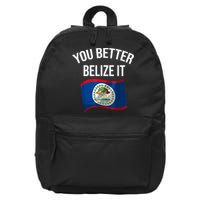 Cute You Better Belize It 16 in Basic Backpack