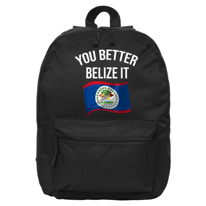 Cute You Better Belize It 16 in Basic Backpack
