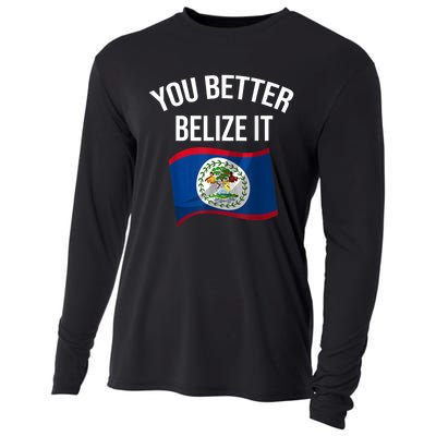 Cute You Better Belize It Cooling Performance Long Sleeve Crew