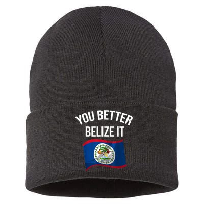 Cute You Better Belize It Sustainable Knit Beanie