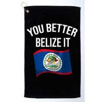 Cute You Better Belize It Golf Towel