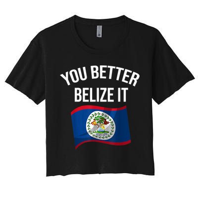 Cute You Better Belize It Crop Top
