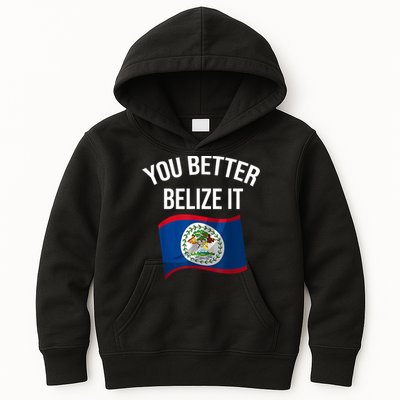 Cute You Better Belize It Kids Hoodie