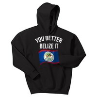 Cute You Better Belize It Kids Hoodie