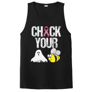 Check Your Boo Bees Funny Breast Cancer Halloween Gift PosiCharge Competitor Tank