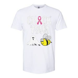 Check Your Boo Bees Funny Breast Cancer Halloween Gift Softstyle CVC T-Shirt