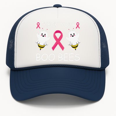 Check Your Boo Bees Funny Breast Cancer Awareness Women Gift Trucker Hat