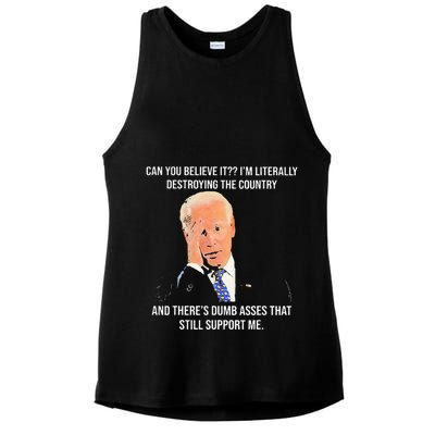 Can You Believe It IM Literally Destroying The Country Ladies PosiCharge Tri-Blend Wicking Tank