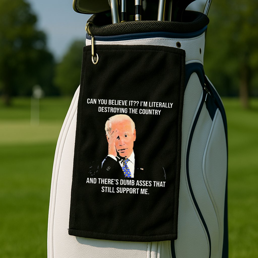 Can You Believe It IM Literally Destroying The Country Golf Towel