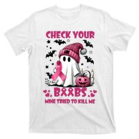 Check Your Boo Breast Cancer Halloween T-Shirt