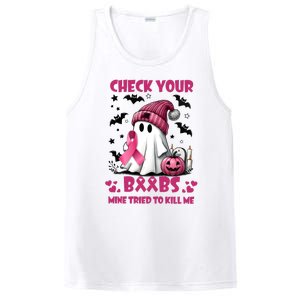 Check Your Boo Breast Cancer Halloween PosiCharge Competitor Tank