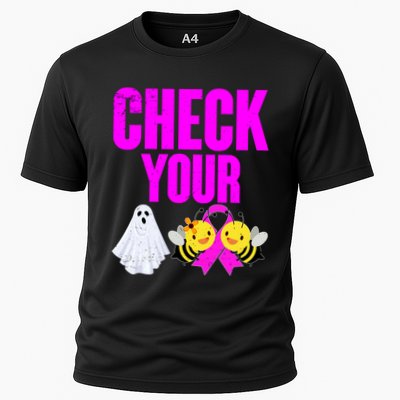 Check Your Boo Bees Breast Cancer Halloween Cute Performance Shirt
