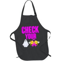 Check Your Boo Bees Breast Cancer Halloween Cute Apron