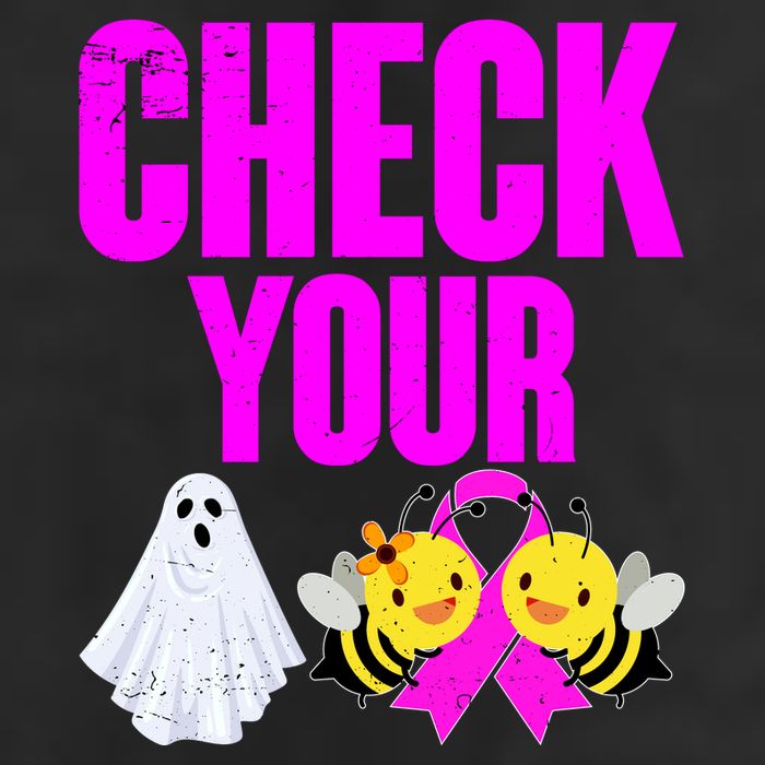 Check Your Boo Bees Breast Cancer Halloween Cute Adult Drive Performance Visor