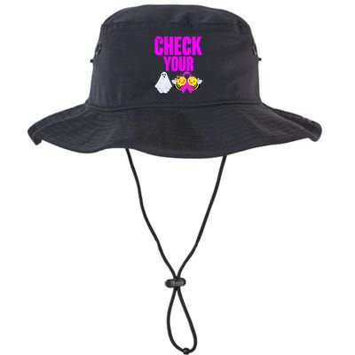 Check Your Boo Bees Breast Cancer Halloween Cute Bucket Hat
