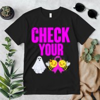 Check Your Boo Bees Breast Cancer Halloween Cute Premium T-Shirt