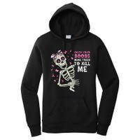 Check Your Boobs Mine Tried To Kill Mehalloween Ribbon Women's Pullover Hoodie