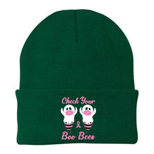 Check Your Boo Bees Gift Knit Cap Winter Beanie