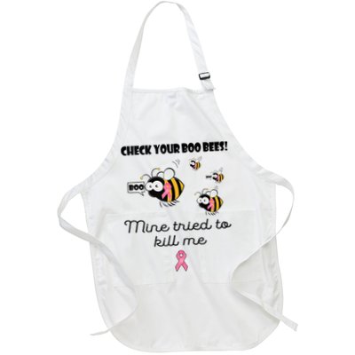 Check Your Boo Bees Mine Tried To Breast Cancer Awareness Apron