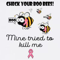 Check Your Boo Bees Mine Tried To Breast Cancer Awareness Beanie