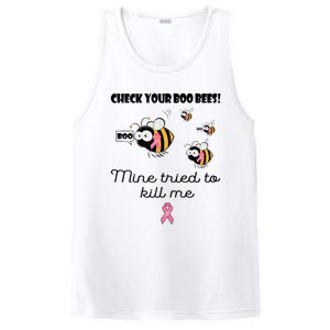 Check Your Boo Bees Mine Tried To Breast Cancer Awareness PosiCharge Competitor Tank