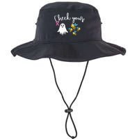 Check Your Boo Bees Breast Cancer Awareness Ribbon Legacy Cool Fit Booney Bucket Hat