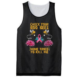 Check Your Boo Bees Mine Tried To Kill Me Funny Mothers Day Mesh Reversible Basketball Jersey Tank