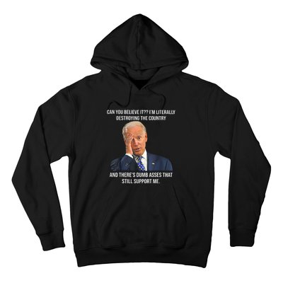 Can You Believe It Im Literally Destroying The Country Joe Biden Hoodie