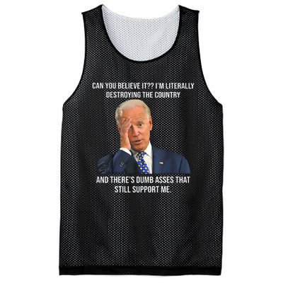 Can You Believe It Im Literally Destroying The Country Joe Biden Mesh Reversible Basketball Jersey Tank