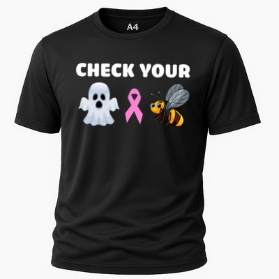 Check Your Boo Bees Funny Breast Cancer Awareness Halloween Gift Performance Shirt