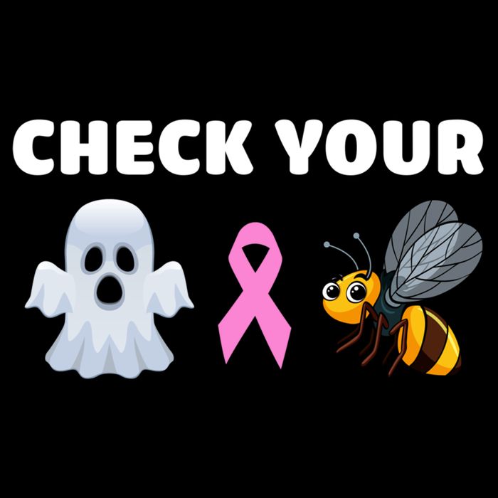 Check Your Boo Bees Funny Breast Cancer Awareness Halloween Gift Flat Bill Trucker Hat