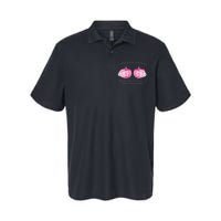 Check Your Boobs Mine Tried To Kill Me Breast Cancer Pumpkin Softstyle Adult Sport Polo