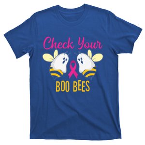 Check Your Boo Bees Breast Cancer Squad Tribe Funny Gift T-Shirt